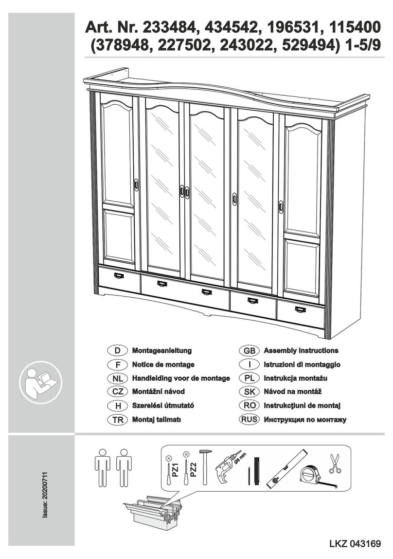 Home affaire 233484 Assembly instructions Home affaire 233484 Assembly instructions