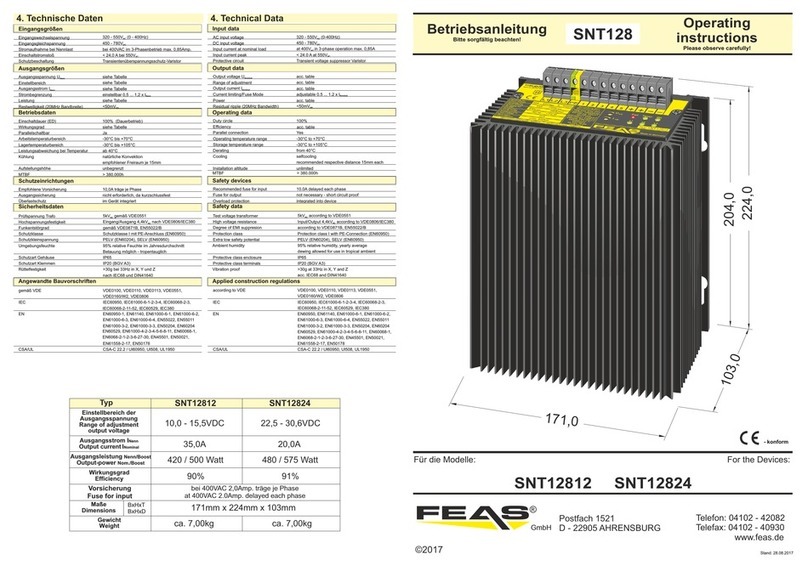 FEAS SNT128 User manual