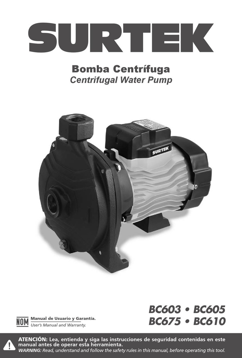 Surtek BC603 Dimensions and installation guide