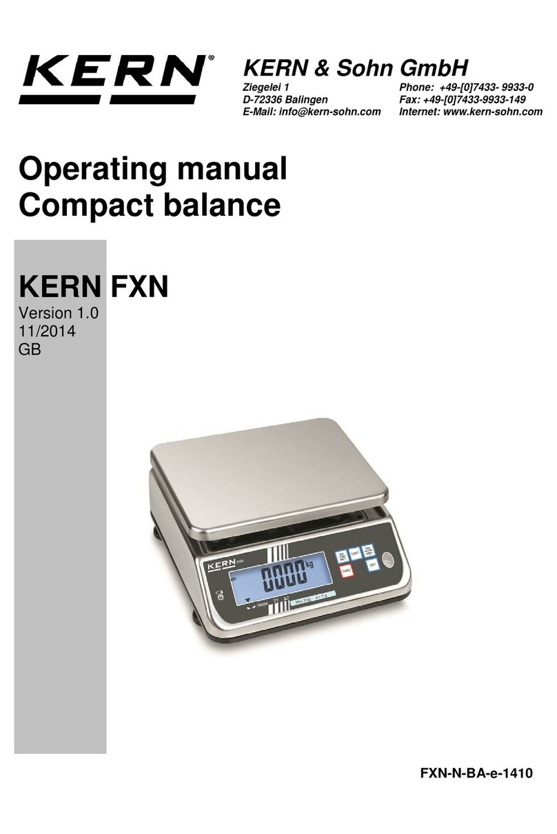 KERN FXN Series User manual