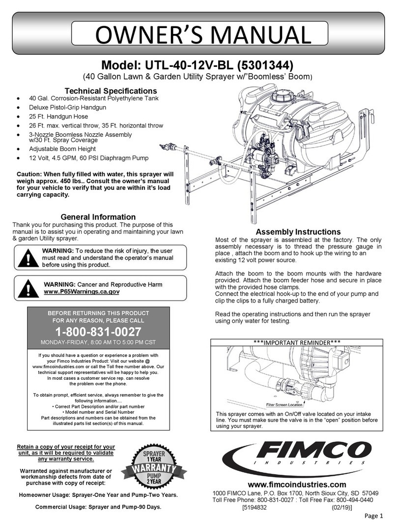 Fimco UTL-40-12V-BL User manual