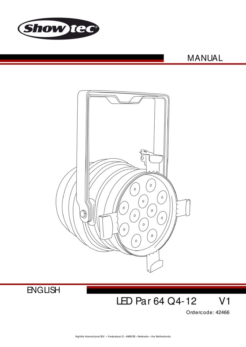 Show Tec LED Par 64 Q4-12 User manual