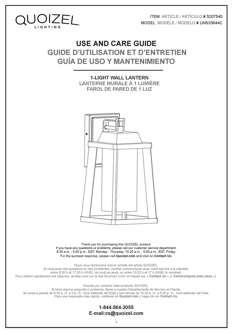 Quoizel LWS33644C User manual Quoizel LWS33644C User manual