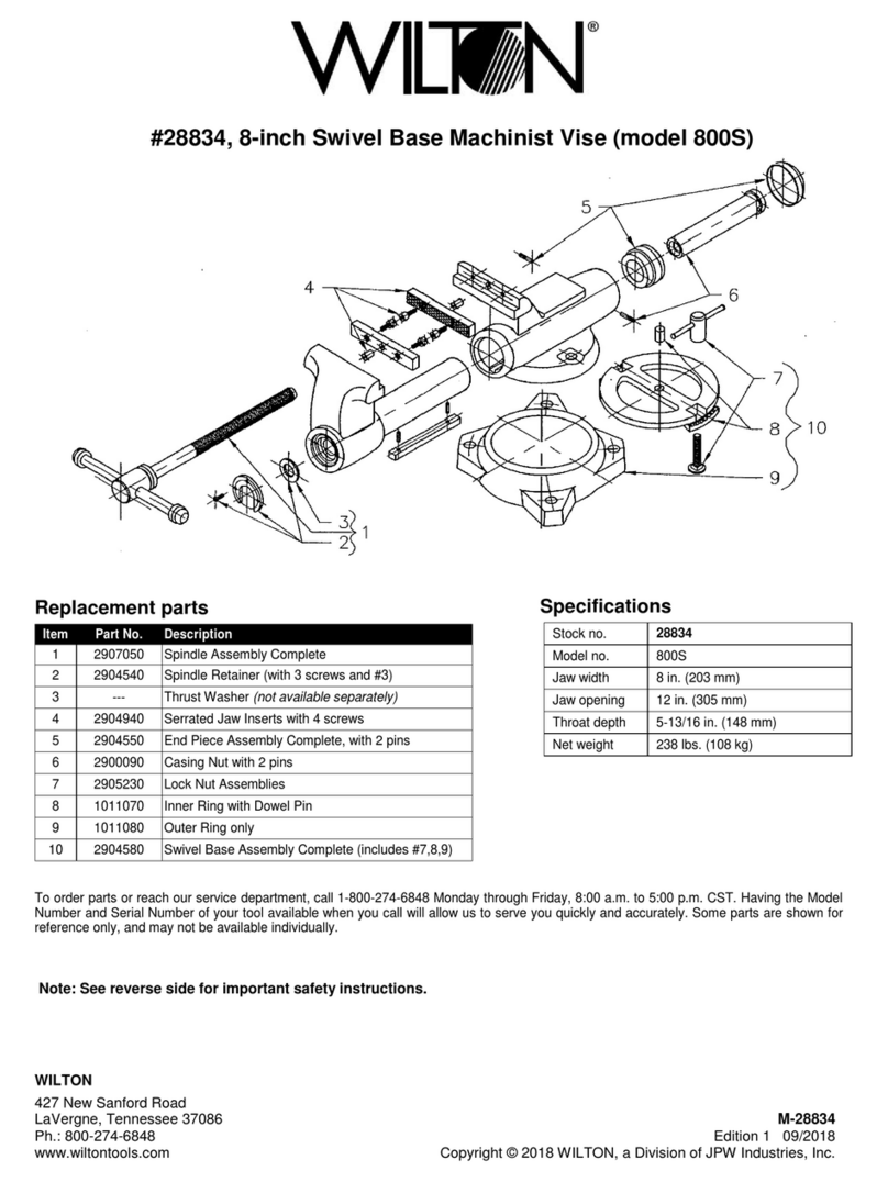 Wilton 800S User manual