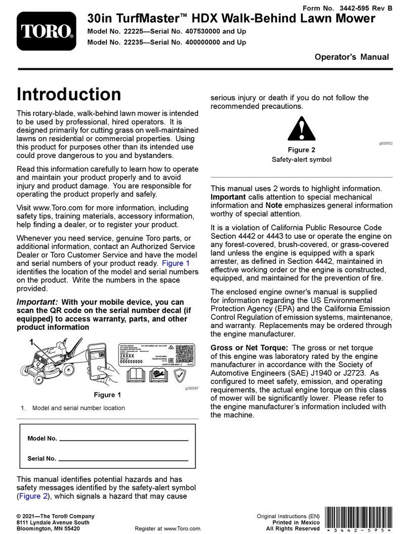 Toro TurfMaster 22235 User manual