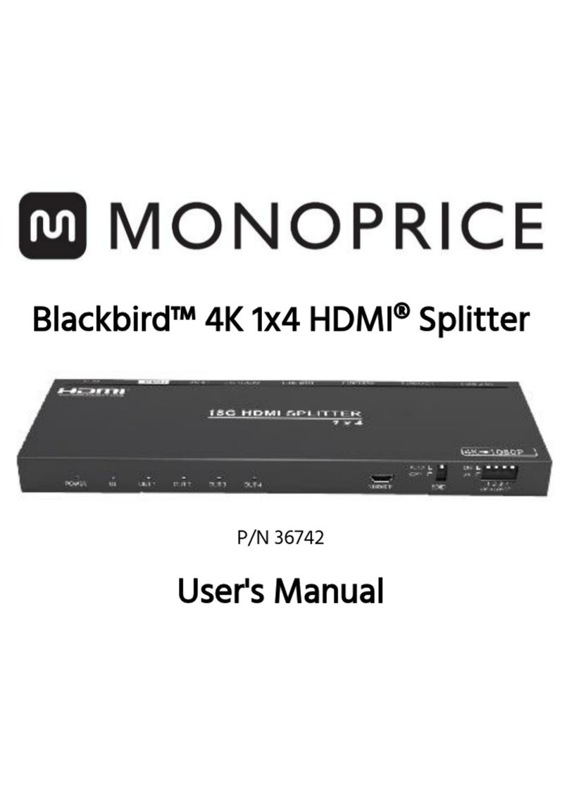 Monoprice Blackbird 36742 User manual Monoprice Blackbird 36742 User manual