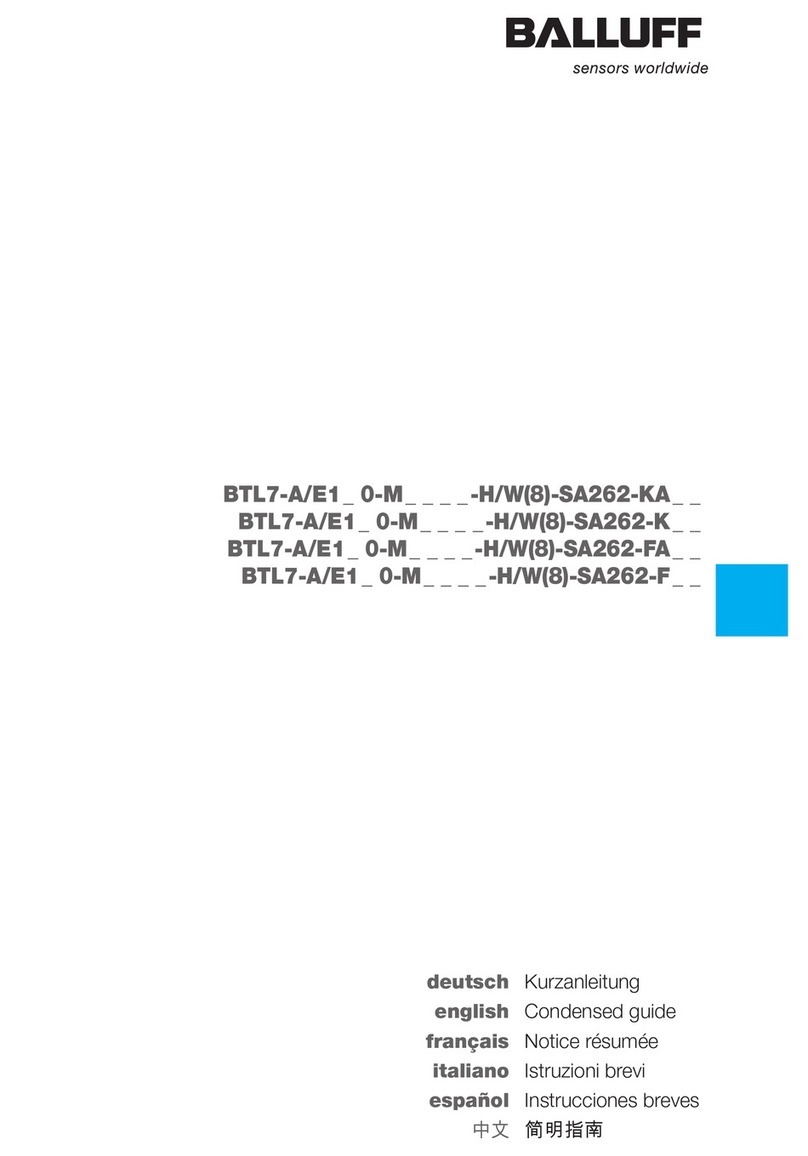 Balluff BTL7-A/E1 0-M-H-SA262-KA Series User manual