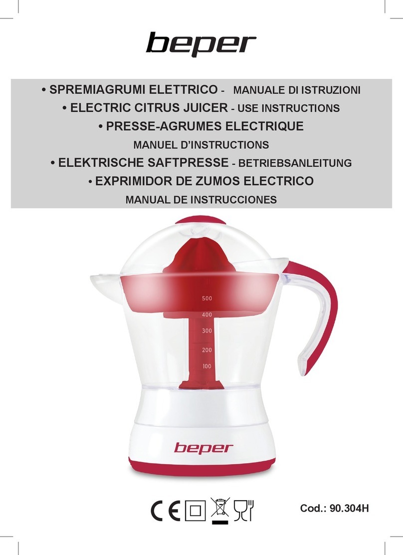 Beper 90.304H Operating and maintenance manual