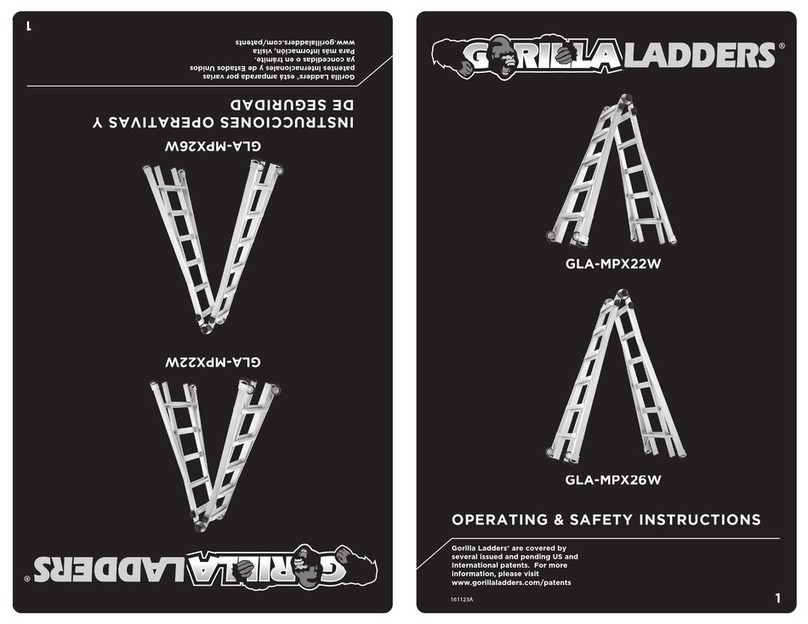 GORILLA LADDERS GLA-MPX22W Assembly instructions