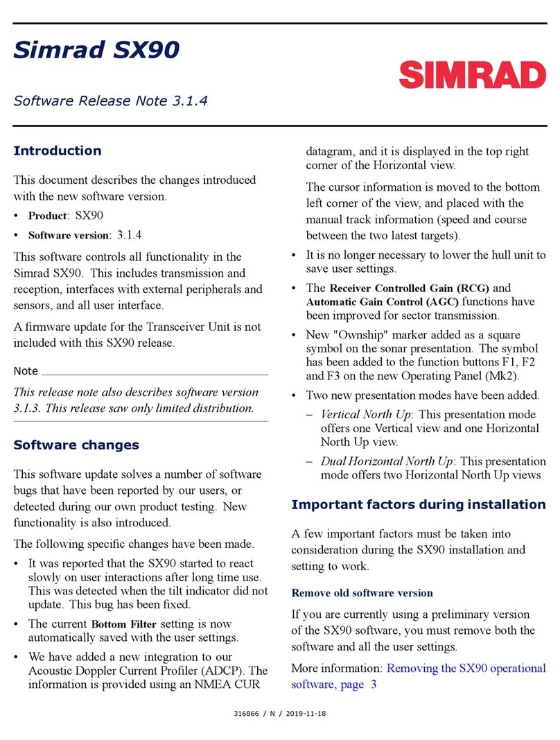 Simrad SX90 - DATASHEET FOR NAVAL AND COAST GUARD REV... User manual Simrad SX90 - DATASHEET FOR NAVAL AND COAST GUARD REV... User manual