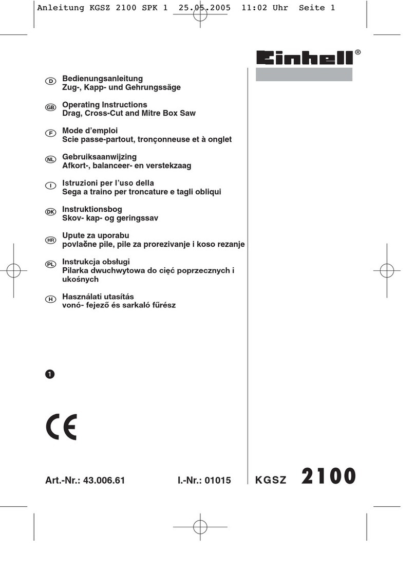 EINHELL KGSZ 2100 User manual