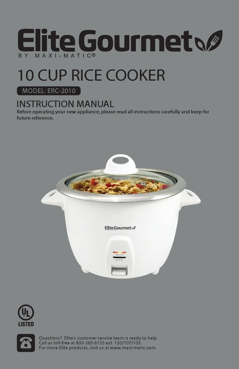 Maxi-matic Elite Gourmet ERC-2010 User manual