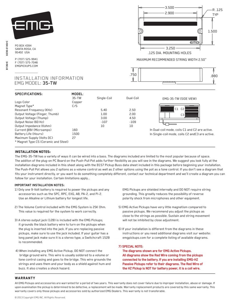 EMG 35-TW Installation information