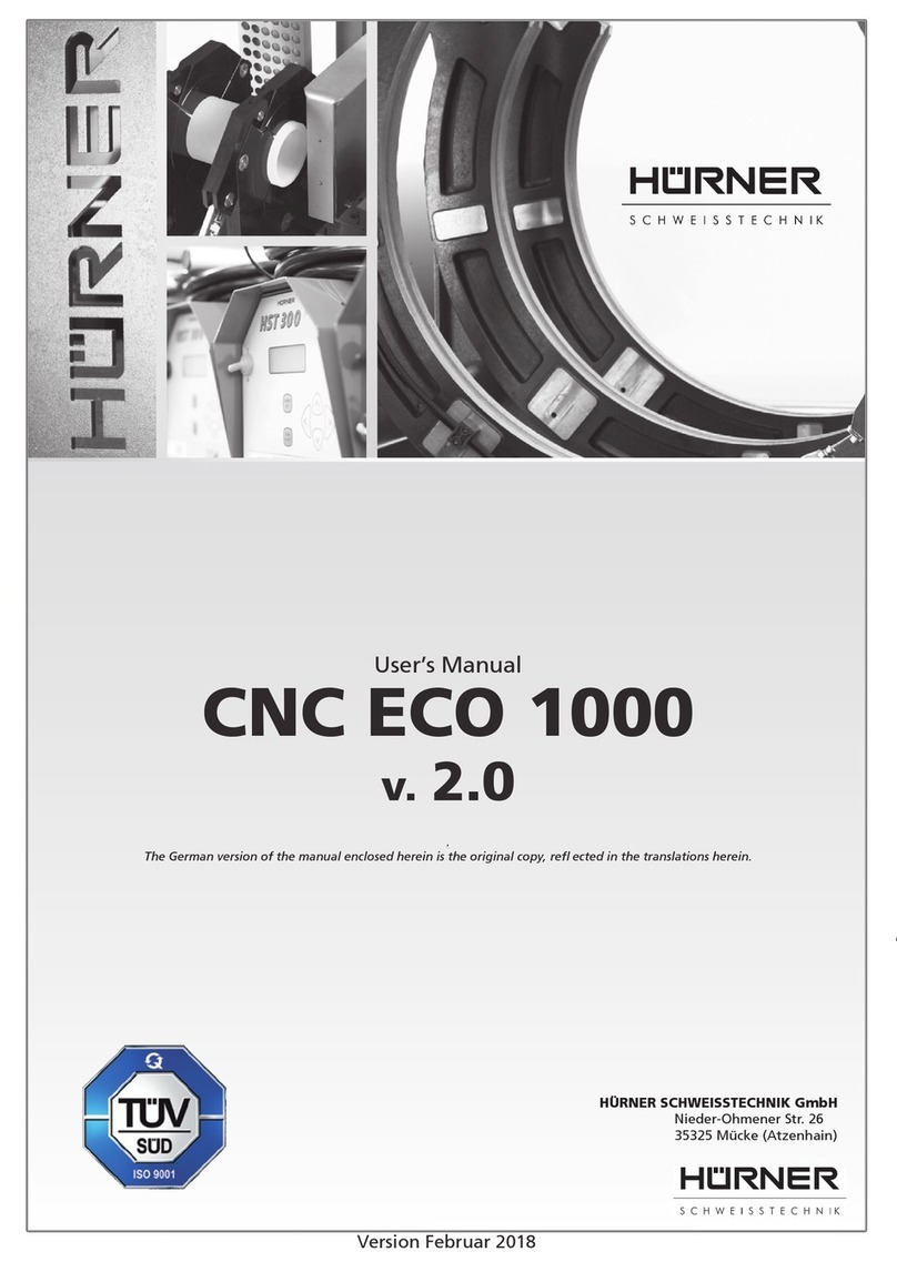 HURNER CNC ECO 1000 User manual