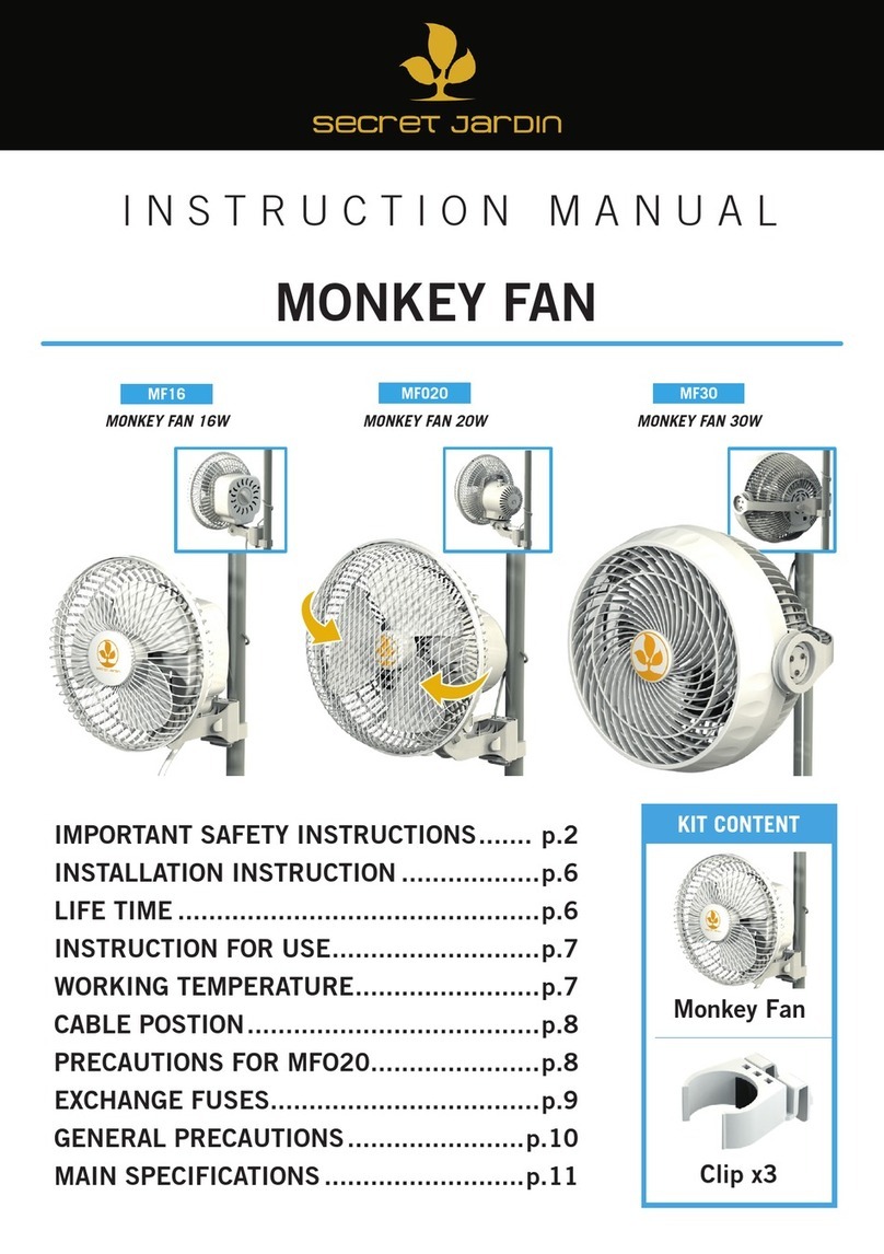 Secret Jardin MONKEY FAN MF16 instruction manual