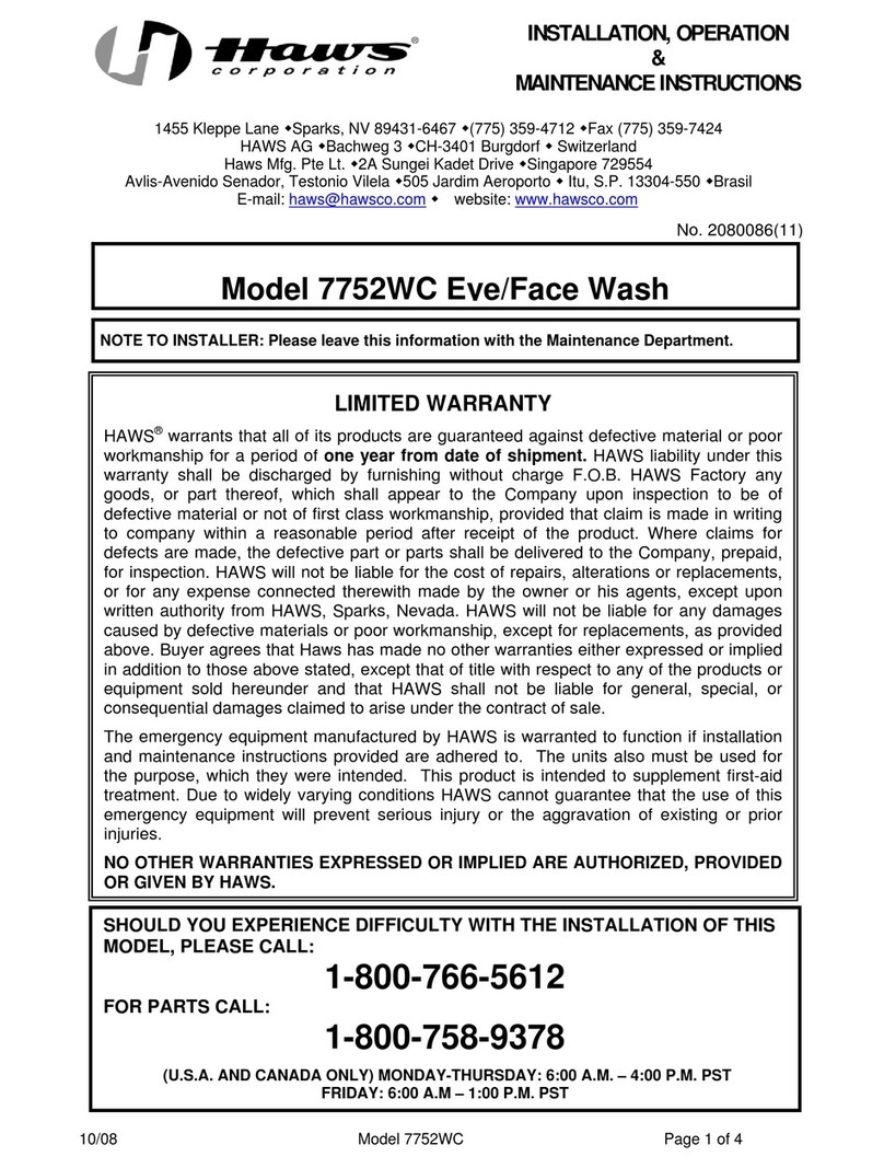 Haws 7752WC Guide