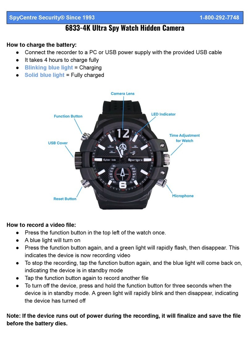 Spycentre Security 6833-4K User manual