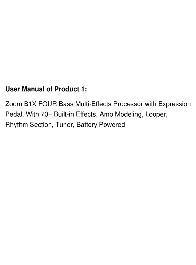 Zoom B1X FOUR Operation manual
