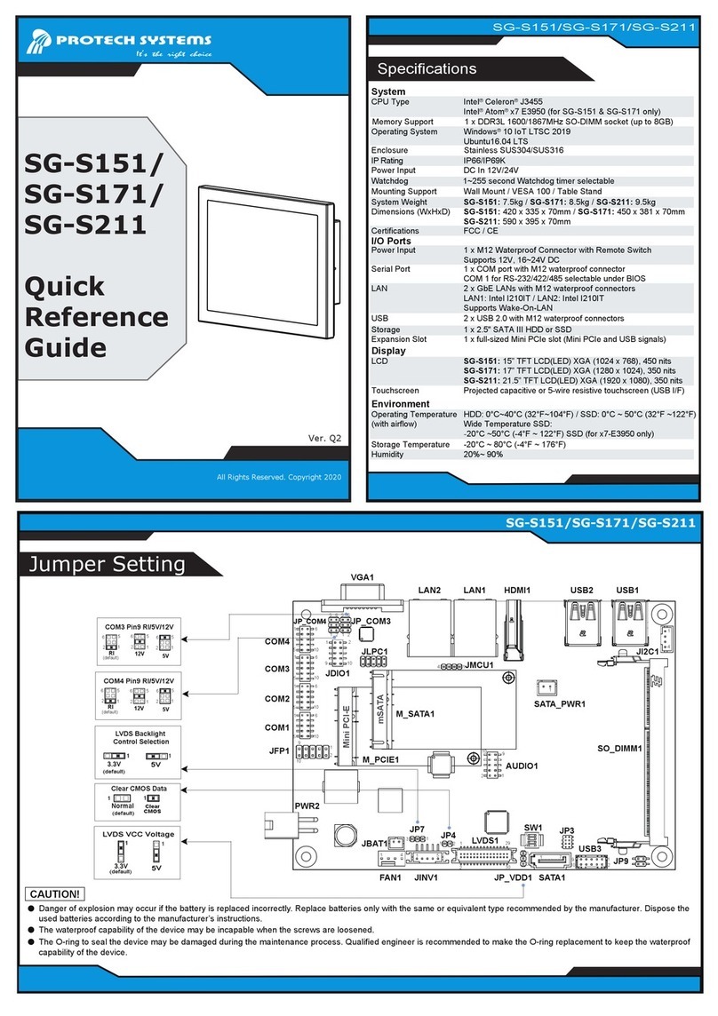 Protech Systems SG-S151 User manual
