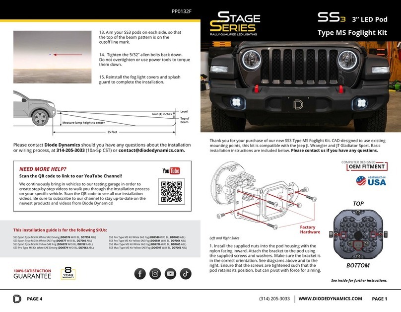 Diode Dynamics DD7059 User manual Diode Dynamics DD7059 User manual