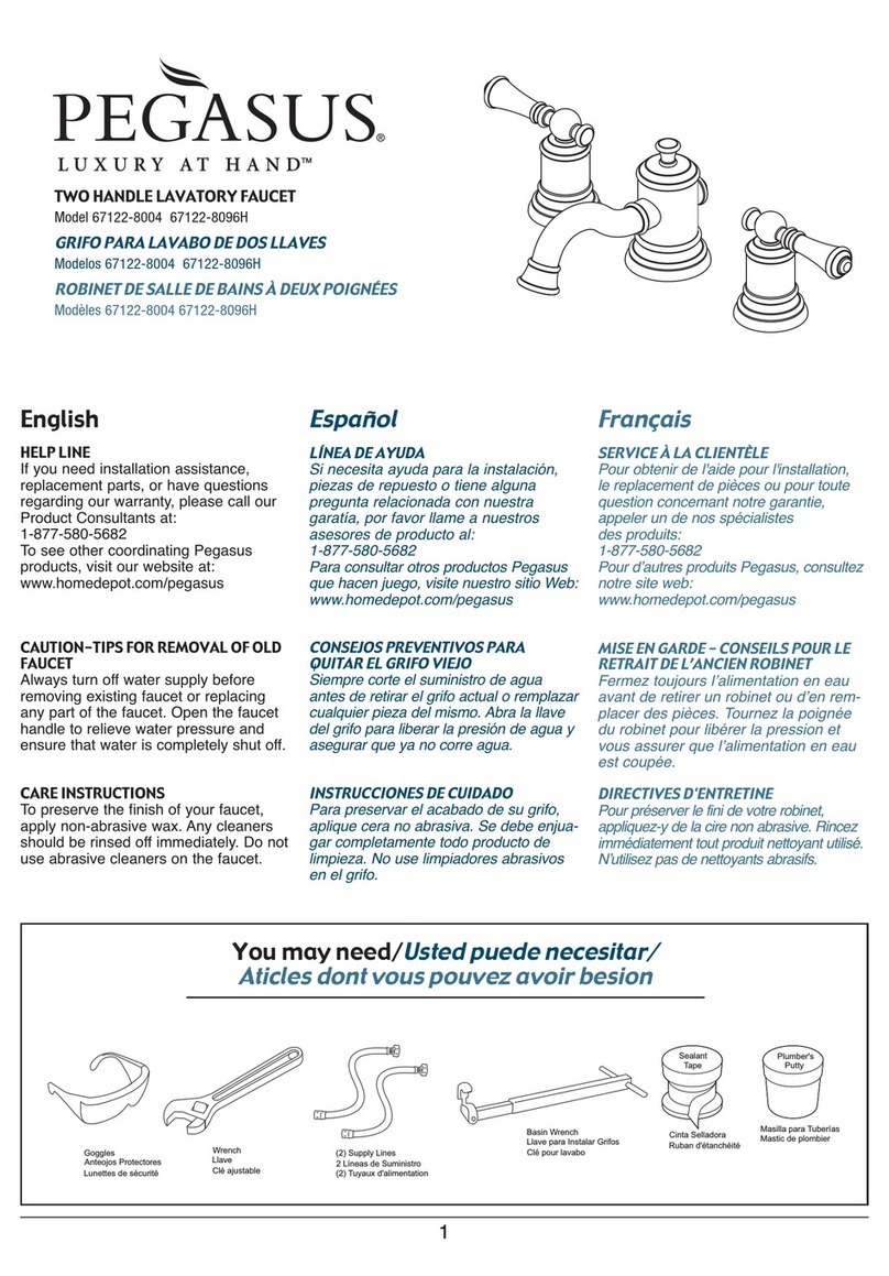 Pegasus 67122-8004 User manual Pegasus 67122-8004 User manual