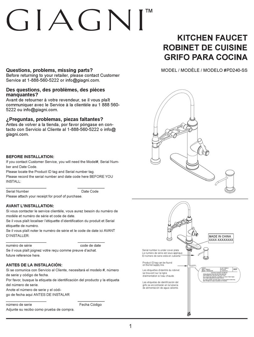 Giagni PD240-SS User manual