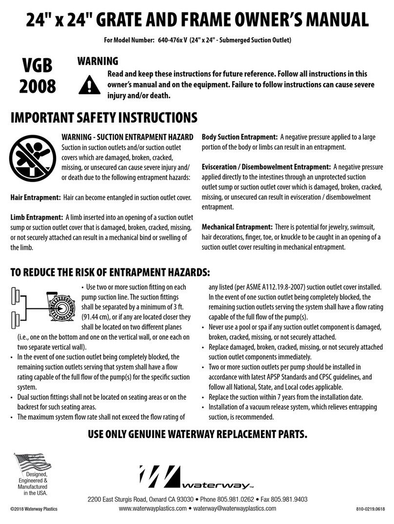 Waterway 640-476x V owner's manual Waterway 640-476x V owner's manual