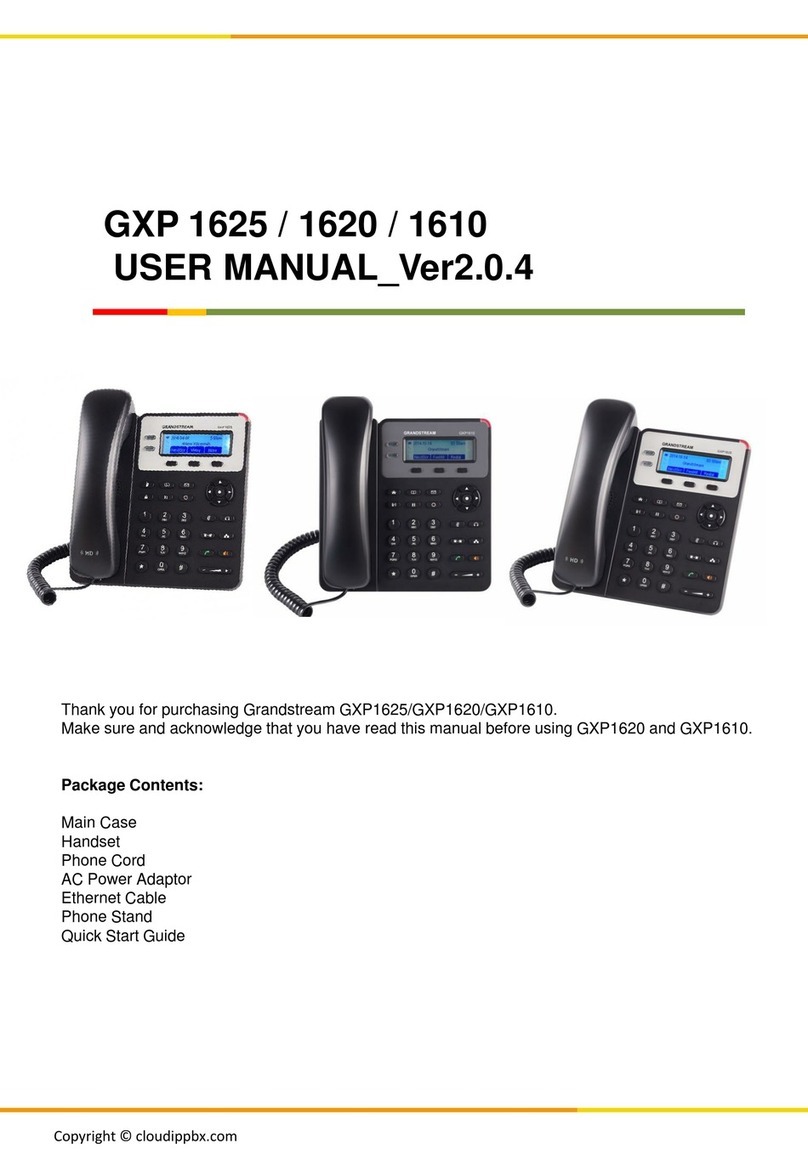 Grandstream Networks GXP1625 User manual