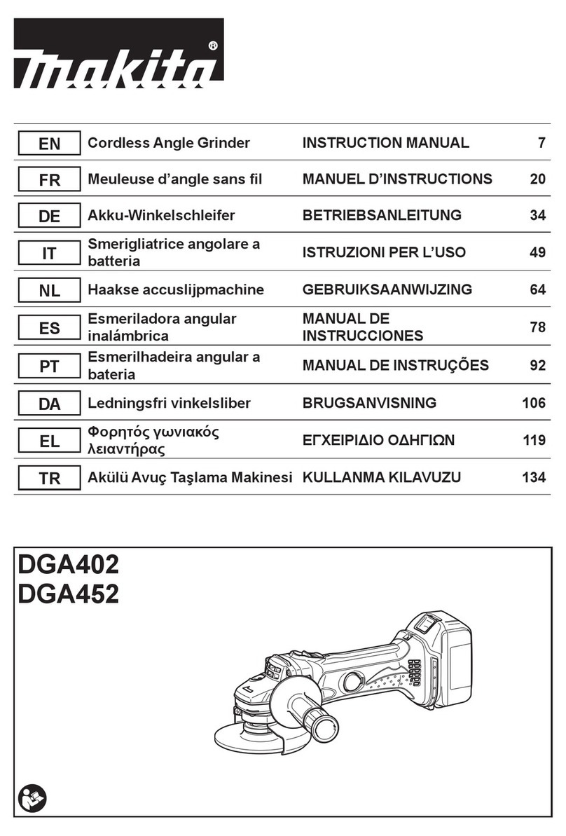 Makita DGA402 User manual