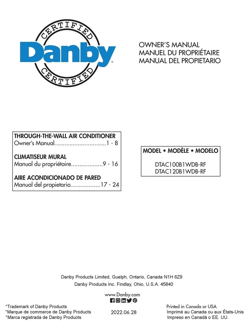 Danby DTAC100B1WDB-RF User manual