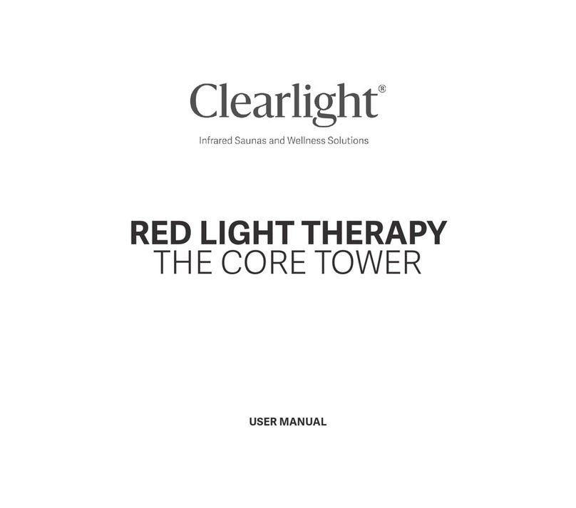 Clearlight RED LIGHT THERAPY user manual