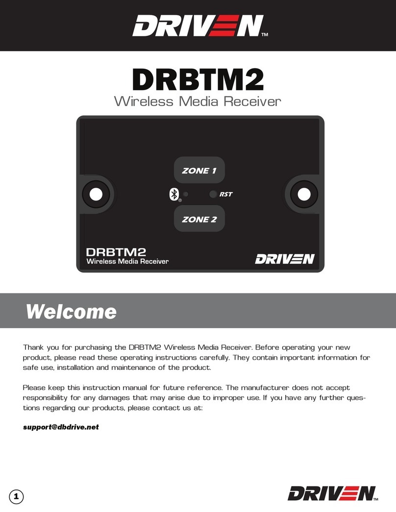 DRIVEN DRBTM2 instruction manual