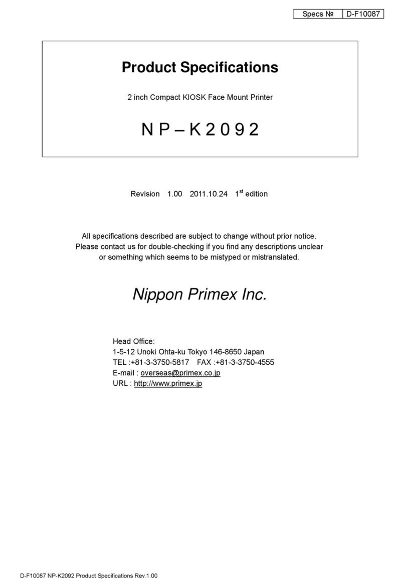 Nippon Primex NP-K2092 User manual