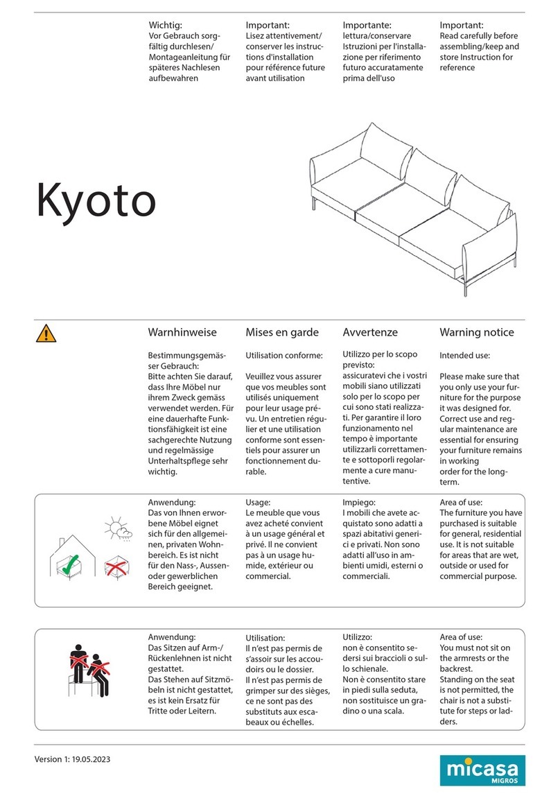 Micasa Kyoto User manual