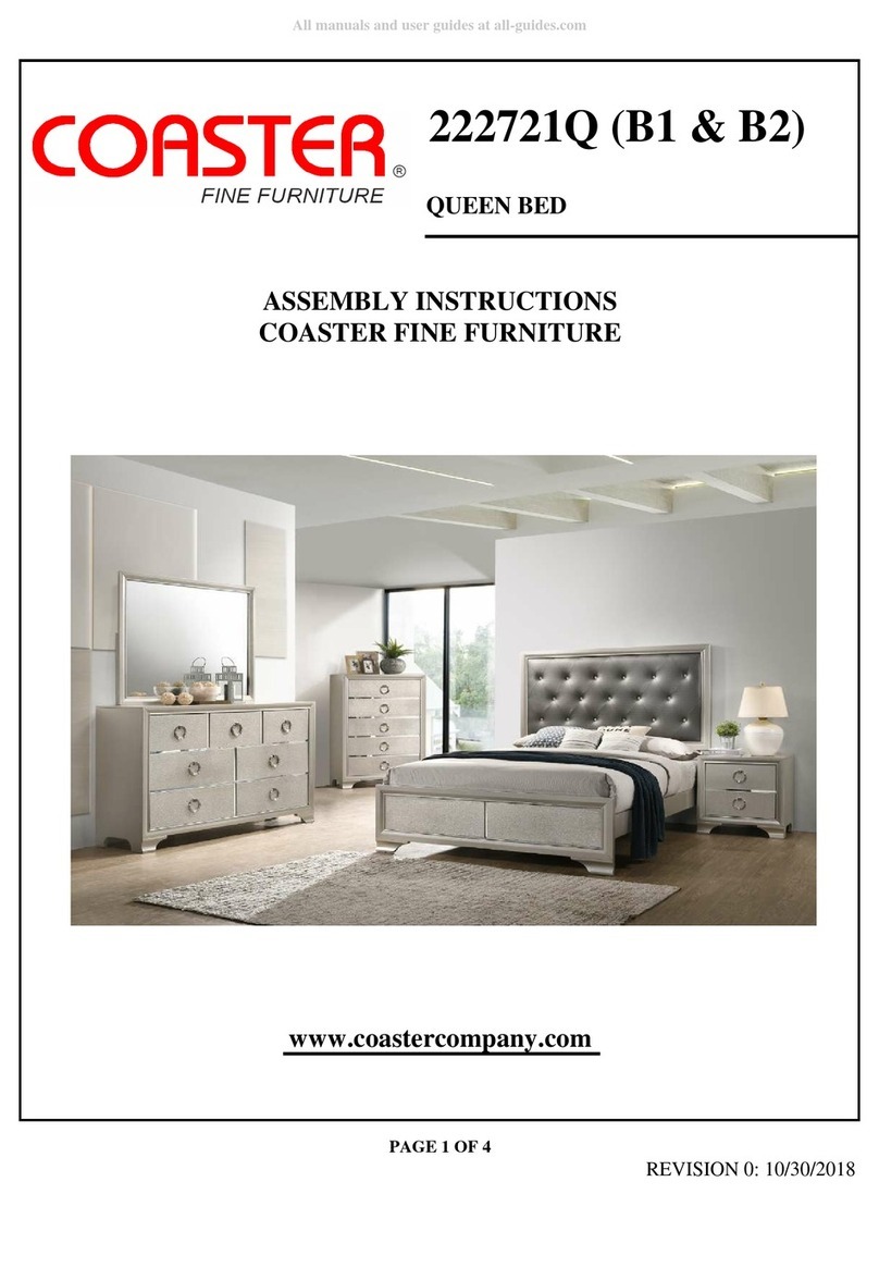 Coaster 222721Q Assembly instructions