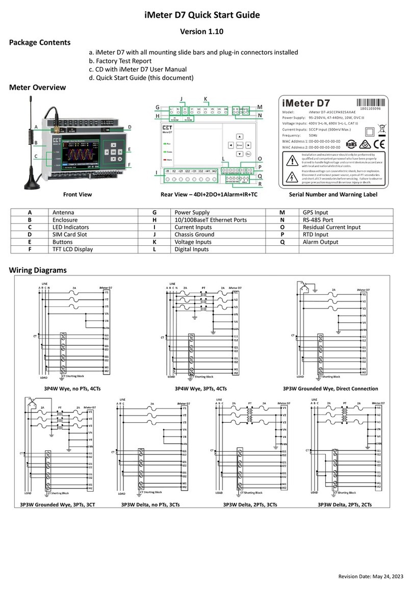 CET iMeter D7 quick start guide