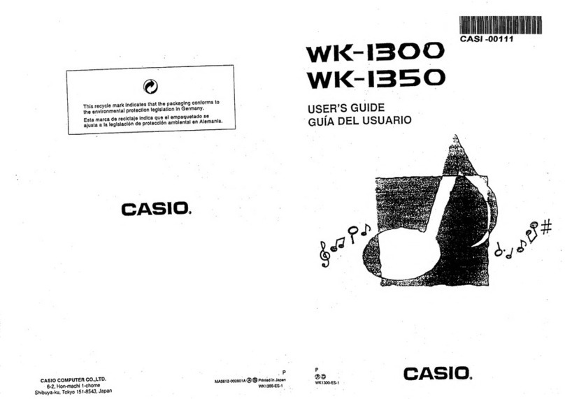 Casio WK-1300 User manual