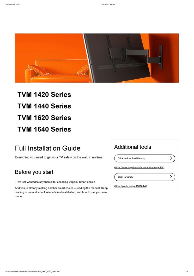 VOGELS TVM 1420 Series Full Installation Guide