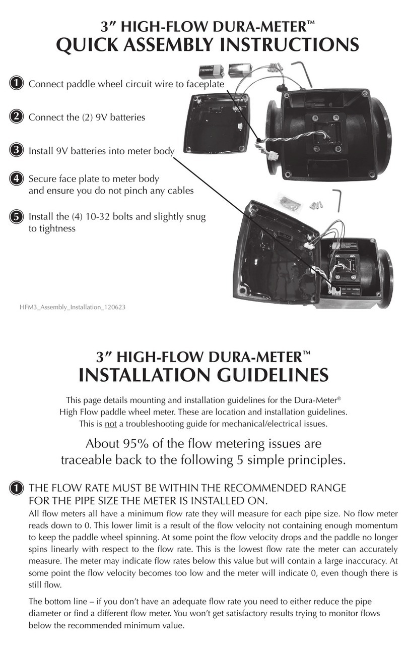 DURA DURA-METER DP-HFM2 Quick assembly instructions
