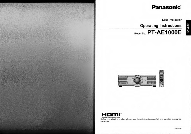 Panasonic PT-AE1000 User manual