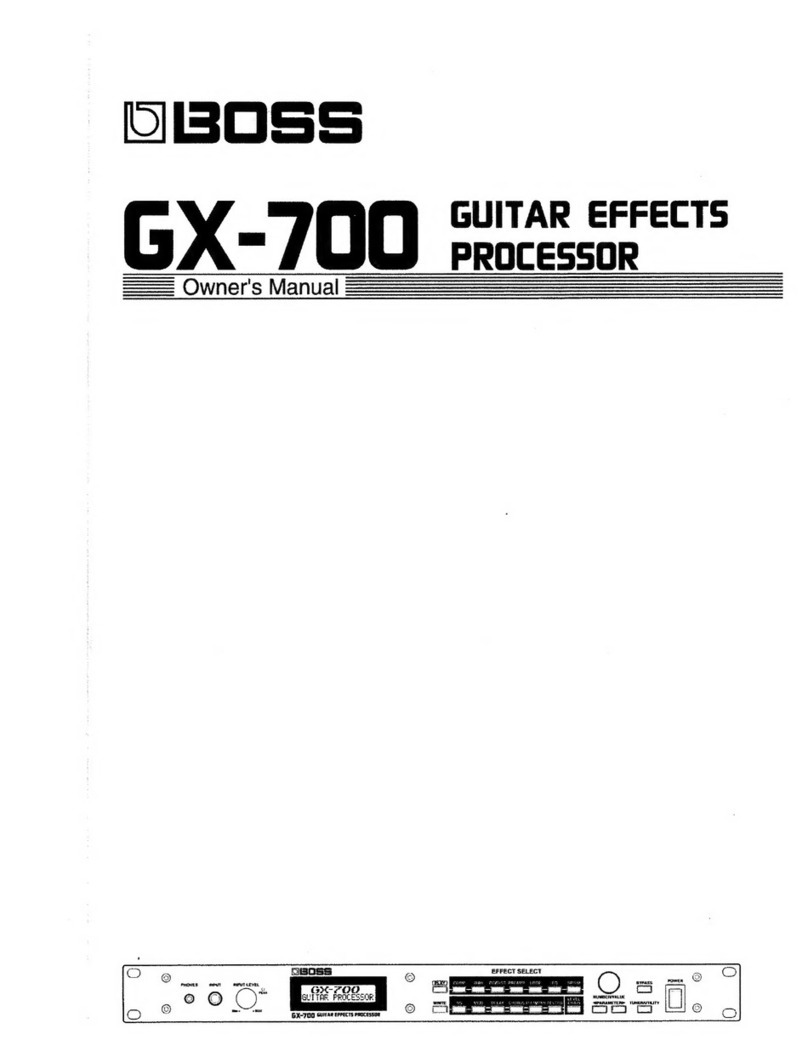 BOSSCO GX-700 User manual