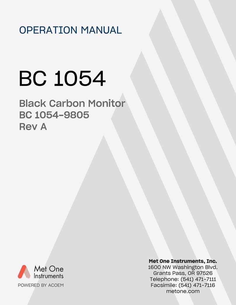 Met One Instruments BC 1054 User manual