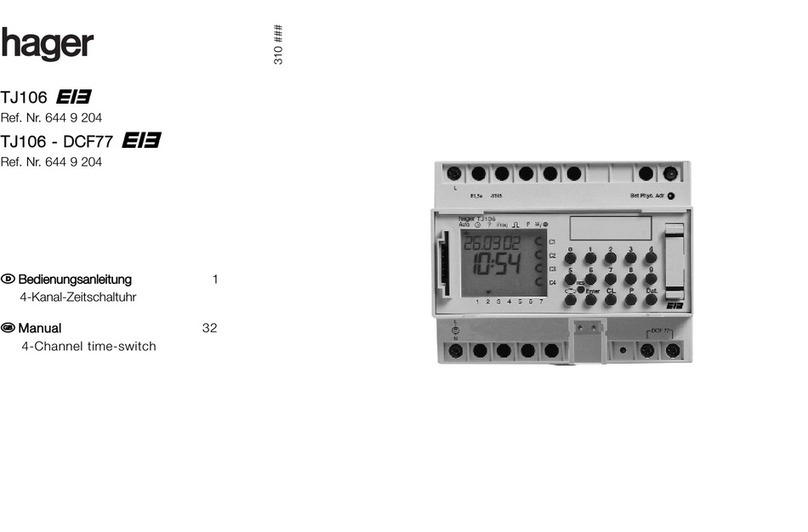 hager TJ106 manual