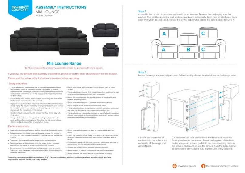 Smart Comfort MIA LOUNGE 328480 Assembly instructions