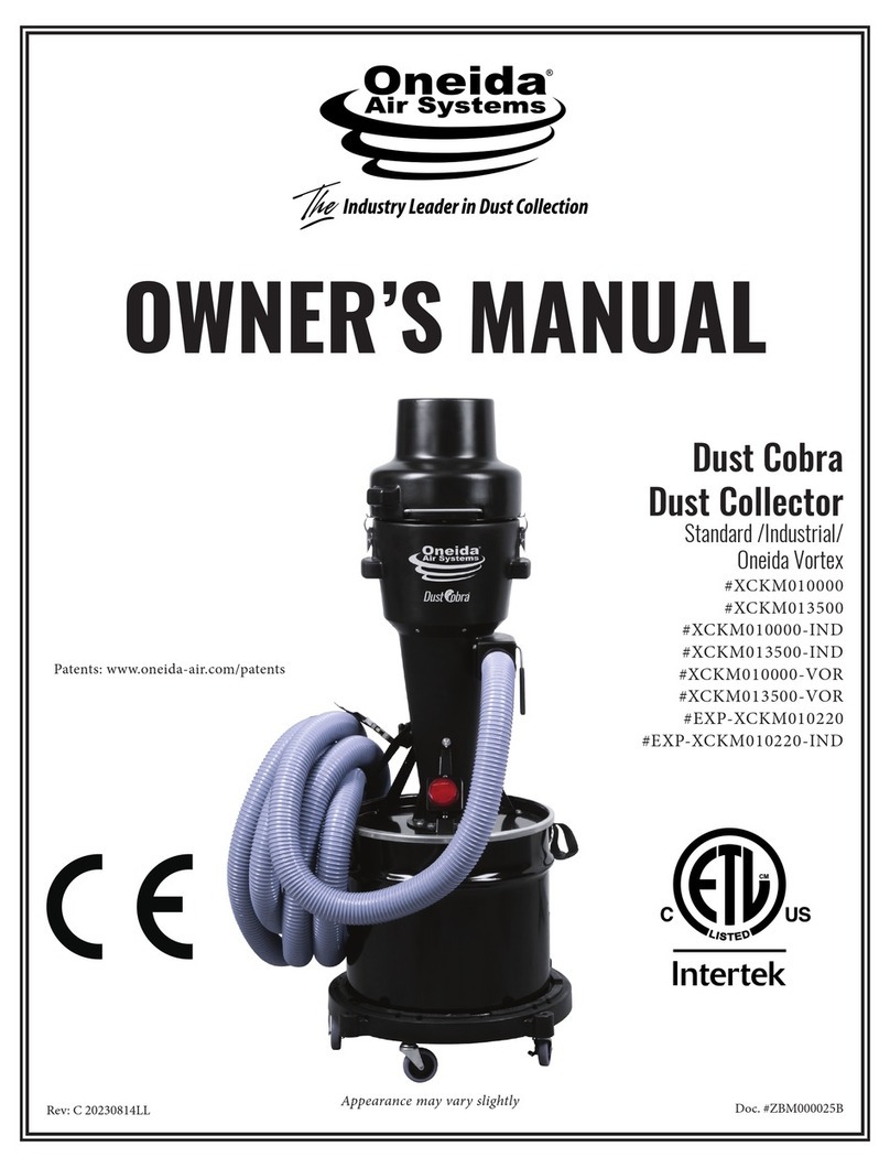 Oneida Air Systems XCKM010000 owner's manual