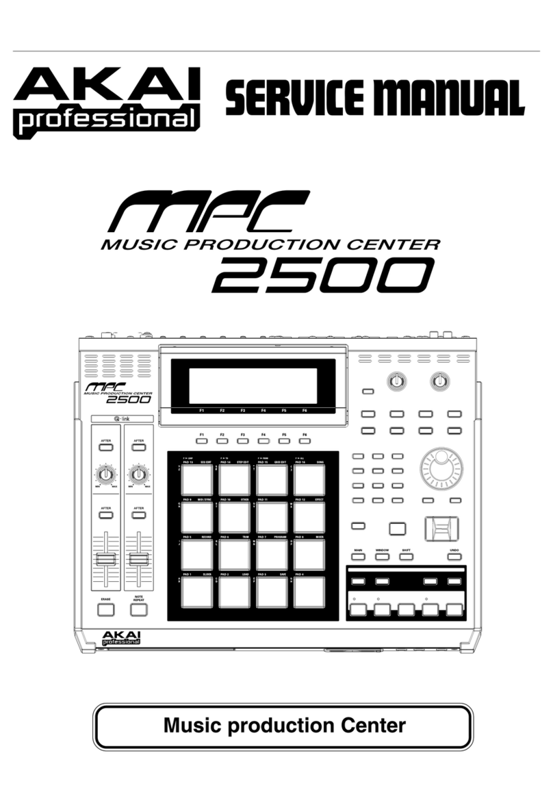 Akai MPC 2500 Service manual