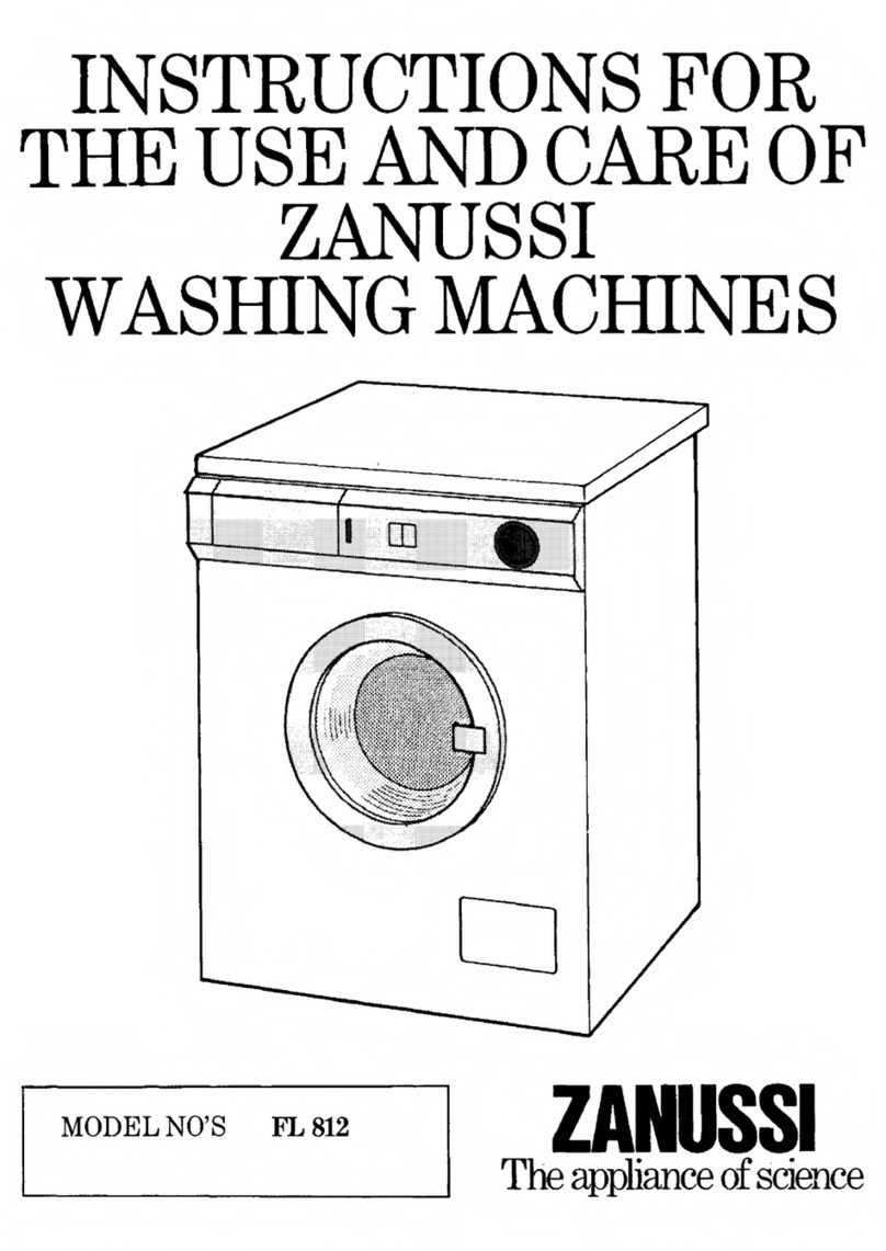 Zanussi FL812 Instructions for the use and care