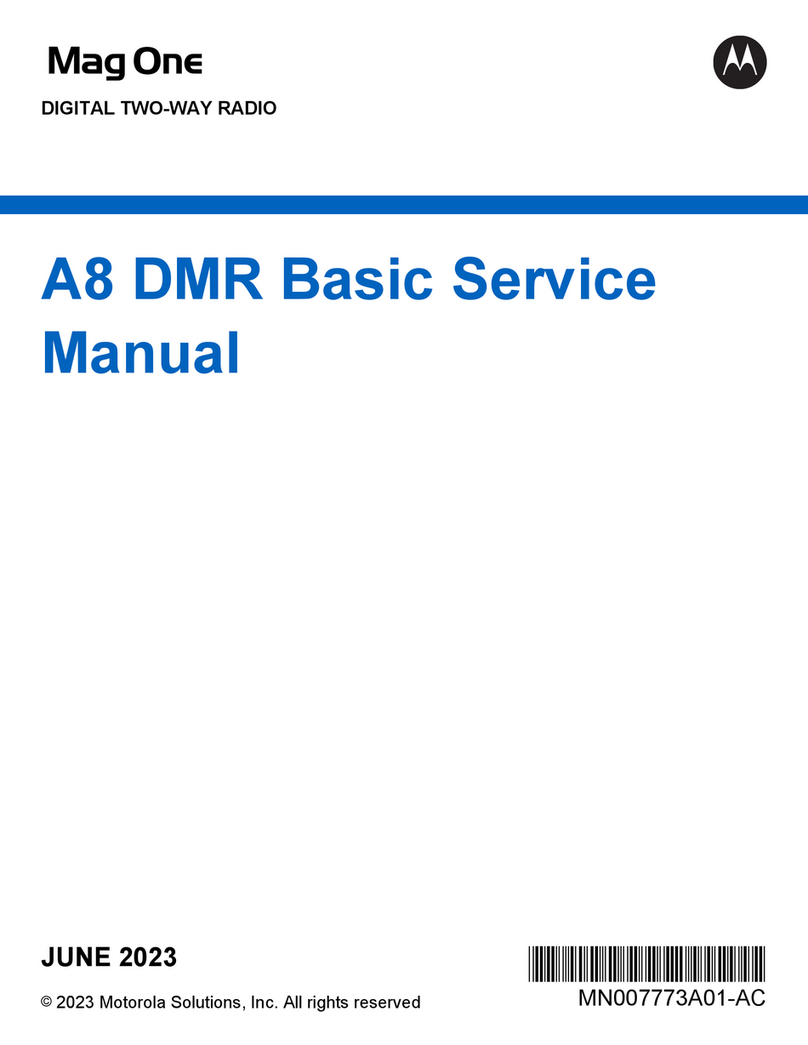 Motorola Mag One A8 DMR User manual
