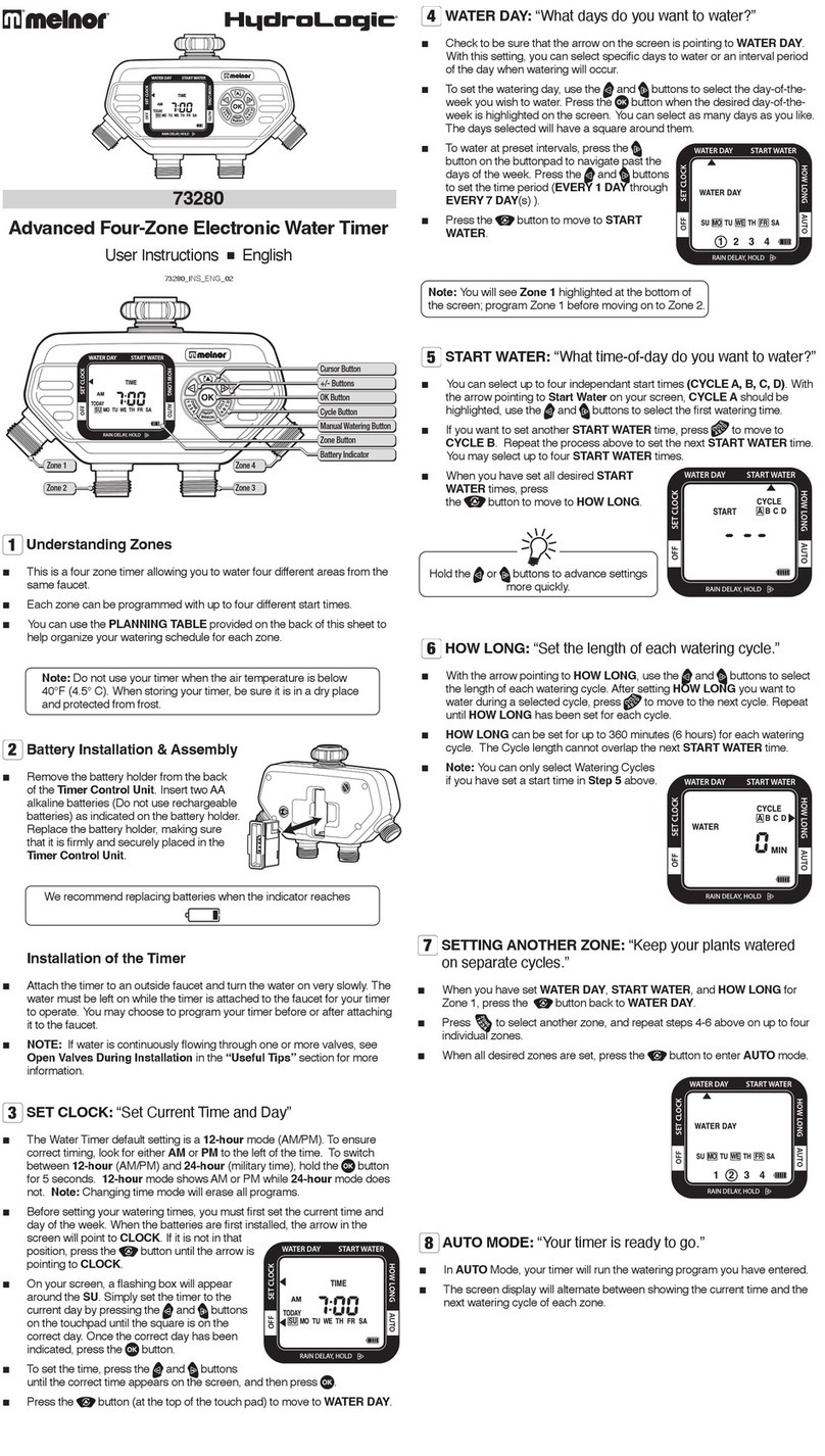 Melnor HydroLogic 73280 User manual
