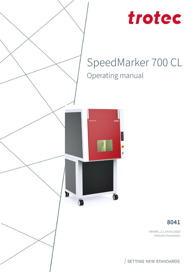 Trotec SpeedMarker 700 CL operating manual Trotec SpeedMarker 700 CL operating manual